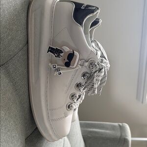 Karl Lagerfeld White Sneakers with Charm